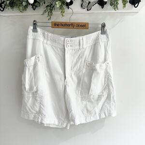Sundance Garden Joy Cargo Shorts in White Size 8 QQ2220